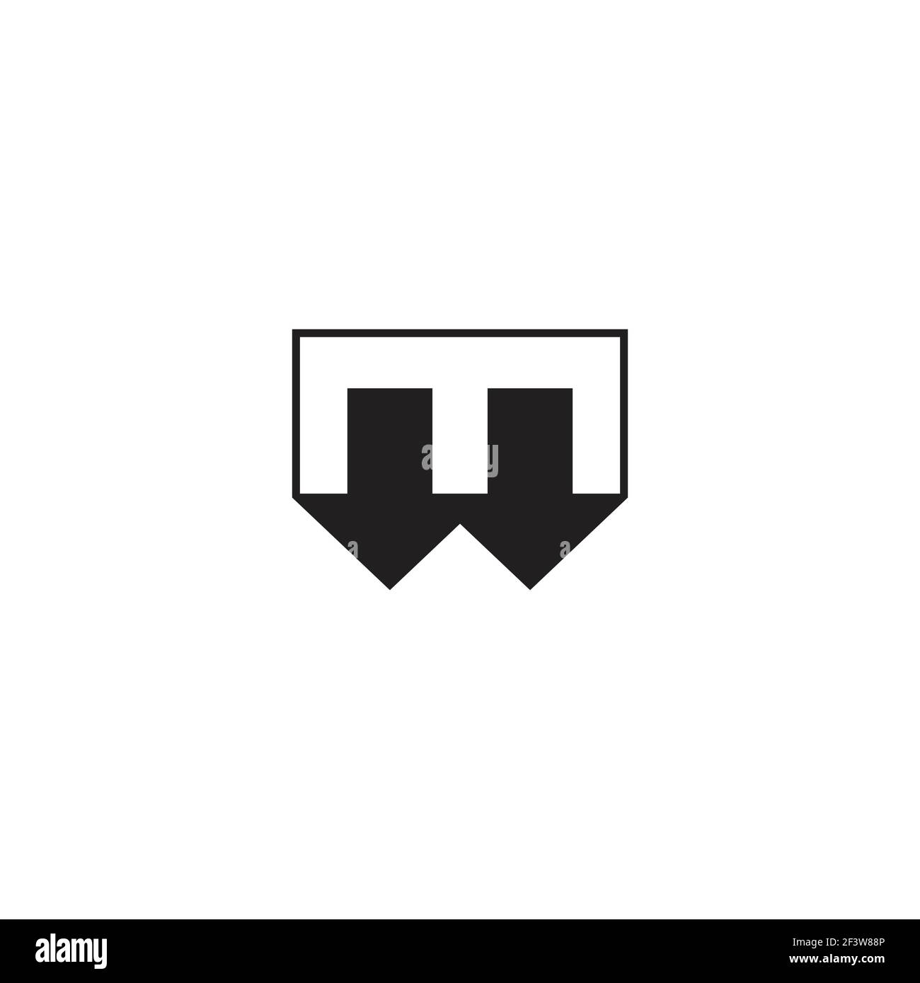 letter m simple geometric motion arrow logo vector Stock Vector Image ...