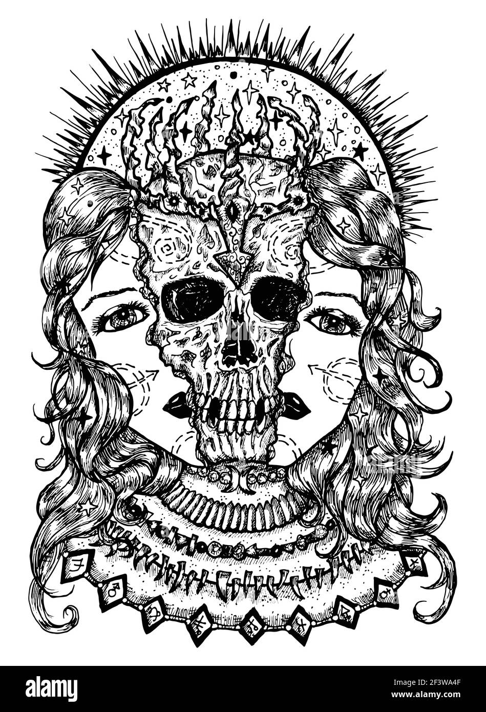 Macabre Art Black And White