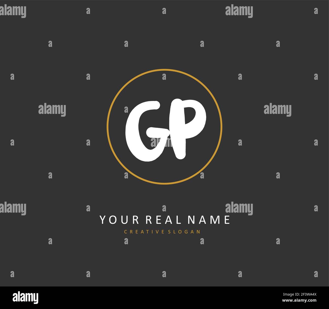 Premium Vector | Initial letter gp vector logo