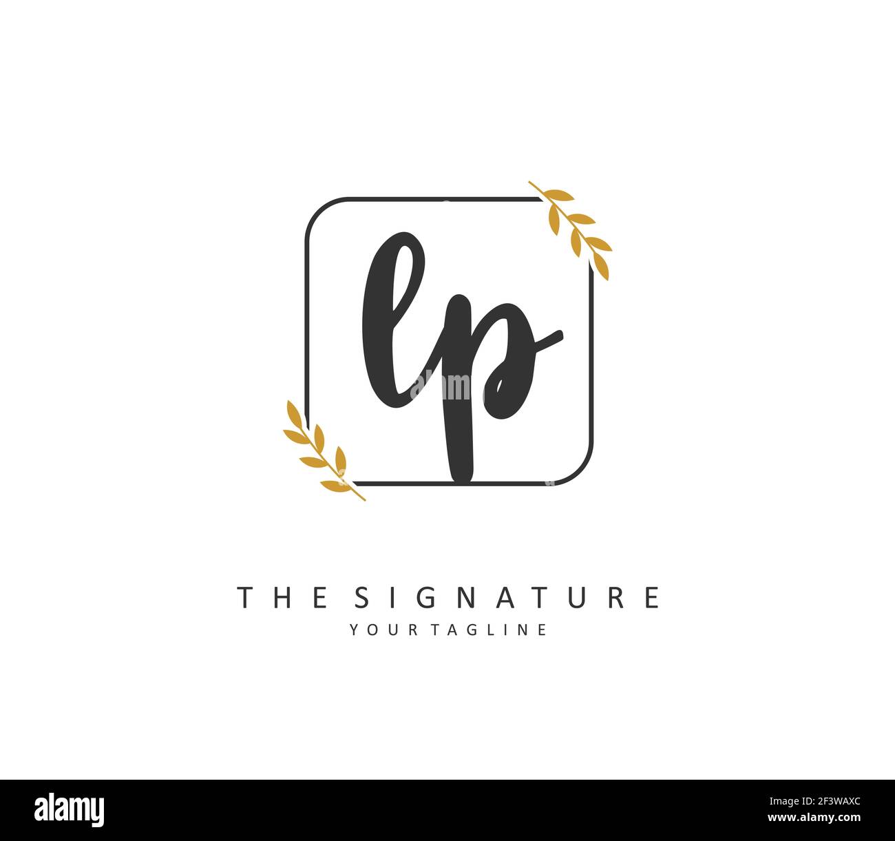 Lp Initials Cursive LP Initial letter handwriting and signature logo. A concept handwriting ...