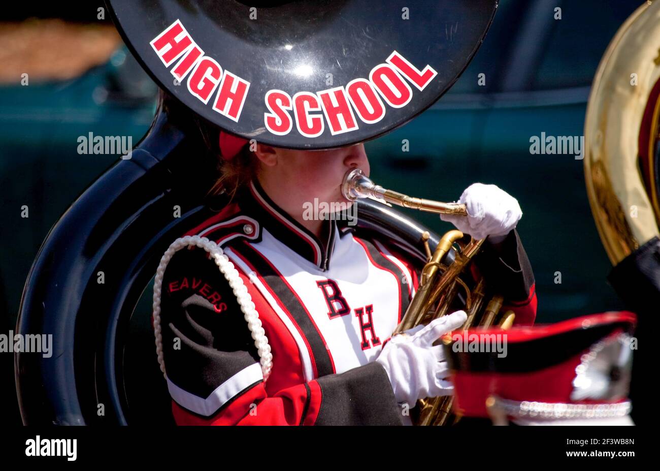 marching band at the Victoria Day Parade 2010, Victoria, Vancouver