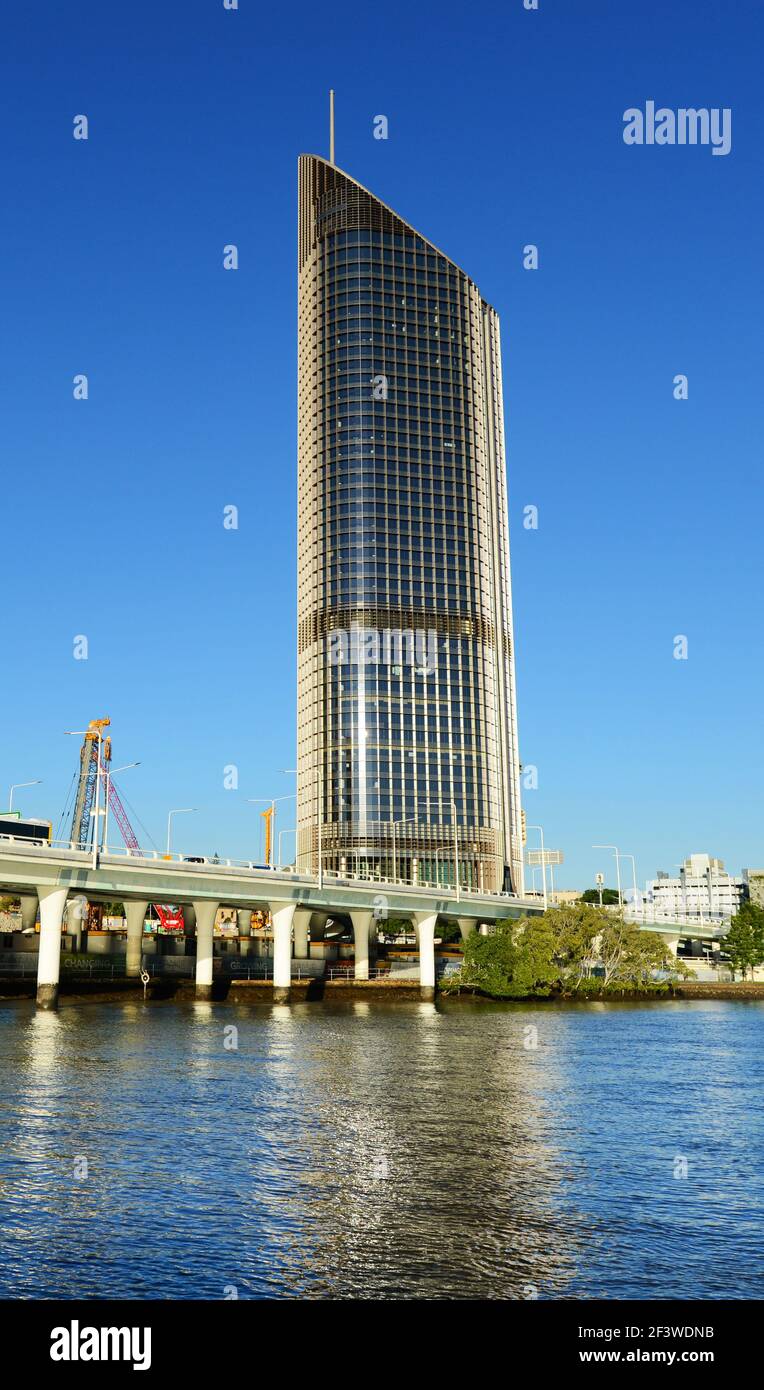 The 1 William street skyscraper in Brisbane, Queensland, Australia Stock