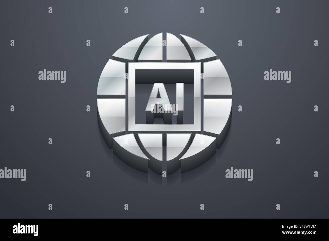 Artificial intelligence 3d Stock Vector Images - Alamy