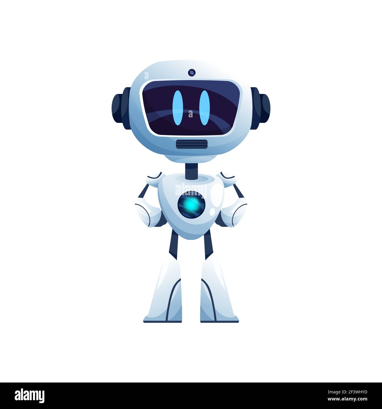 modern technologies android drone realistic futuristic automation. Vector robot computer with glowing eyes, cyberspace machine Stock Vector Image & Art -
