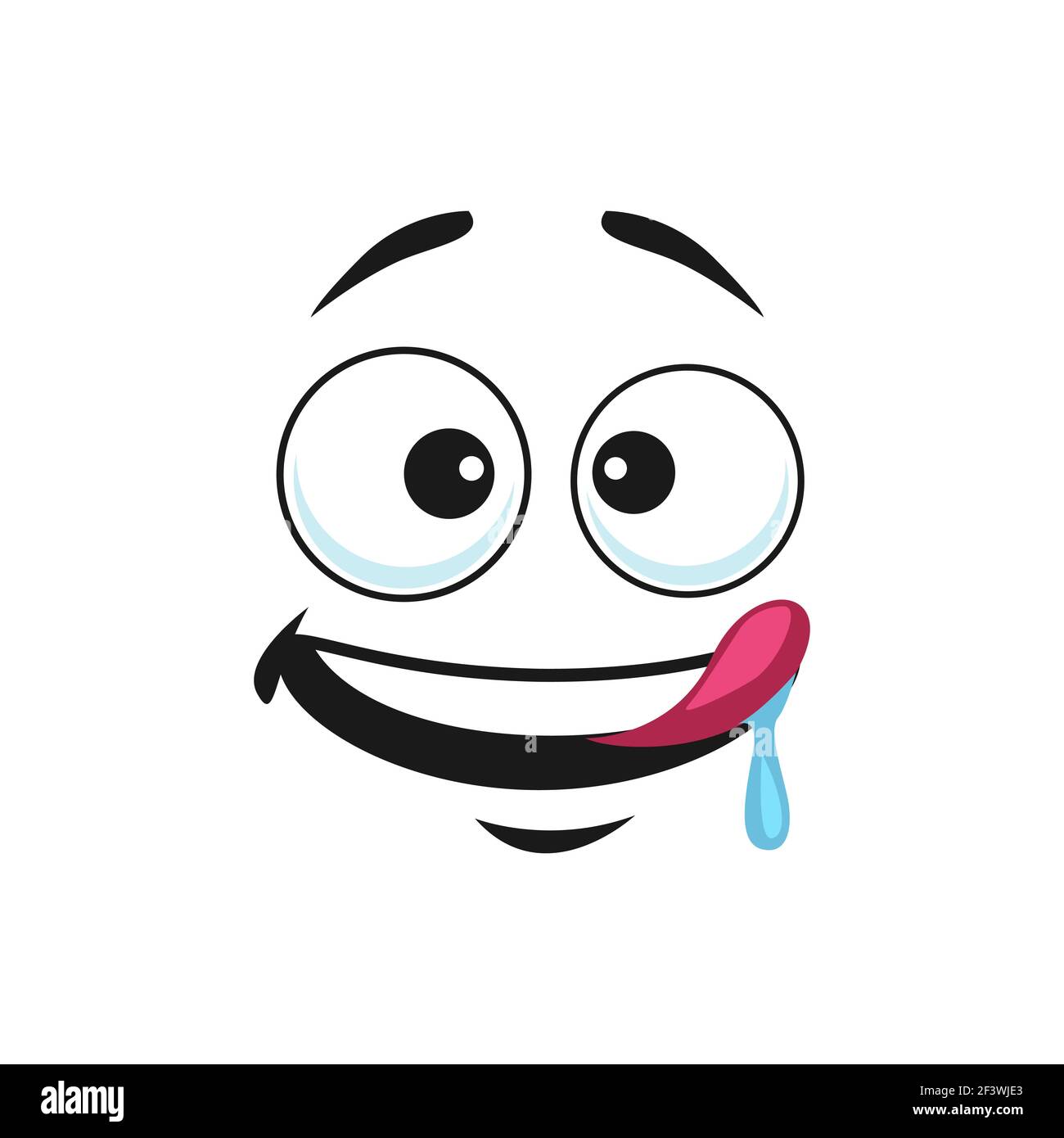 Cartoon face licking lips Cut Out Stock Images & Pictures Alamy