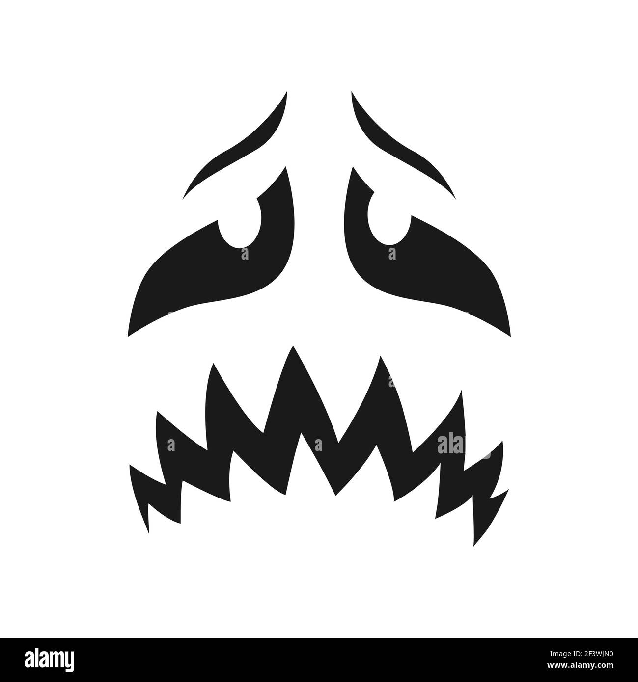 Halloween Scary Face Vector Art PNG Images