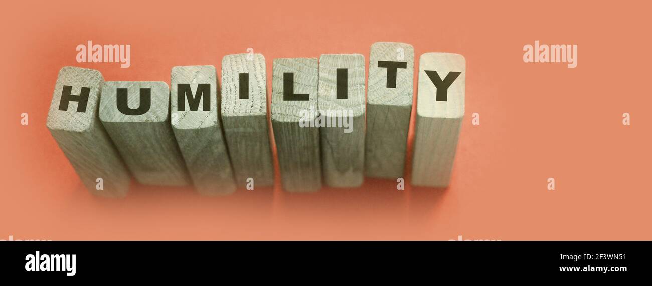 Humility Blocks Quote thank made letters hi-res stock photography and images - Alamy
