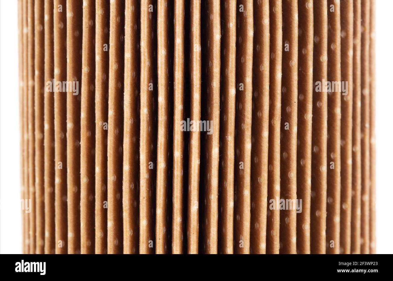 Dirty spent fuel car filter, cleaning the fuel system from dirty fuel, macro. Filter insert