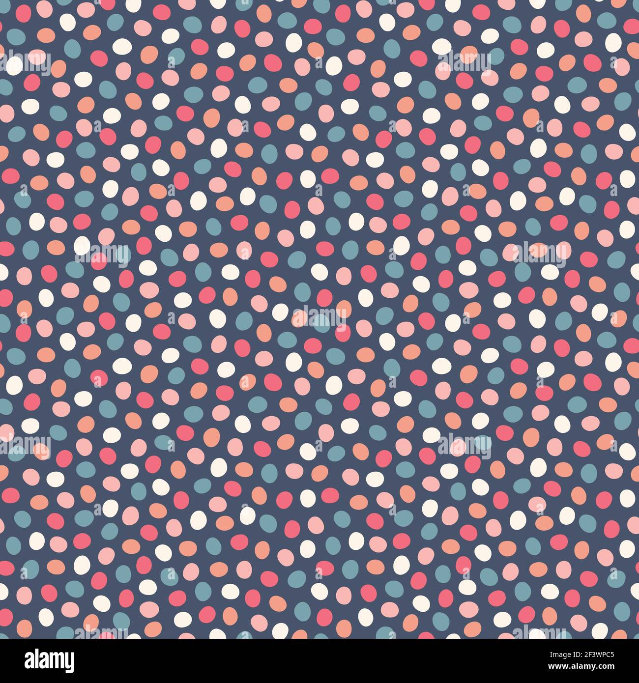 Spotted pattern background. Vector geometric seamless repeat design of