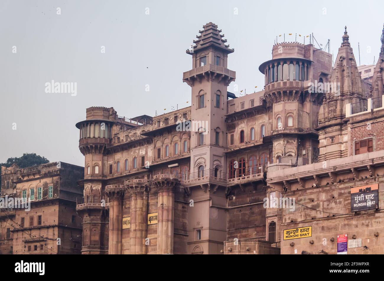 Famous ghats of Varanasi Stock Photo