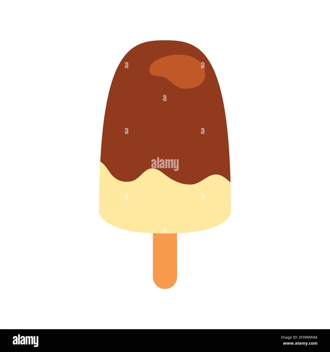 Ice cream icon on white isolated background. Vector illustration. Stock Vector