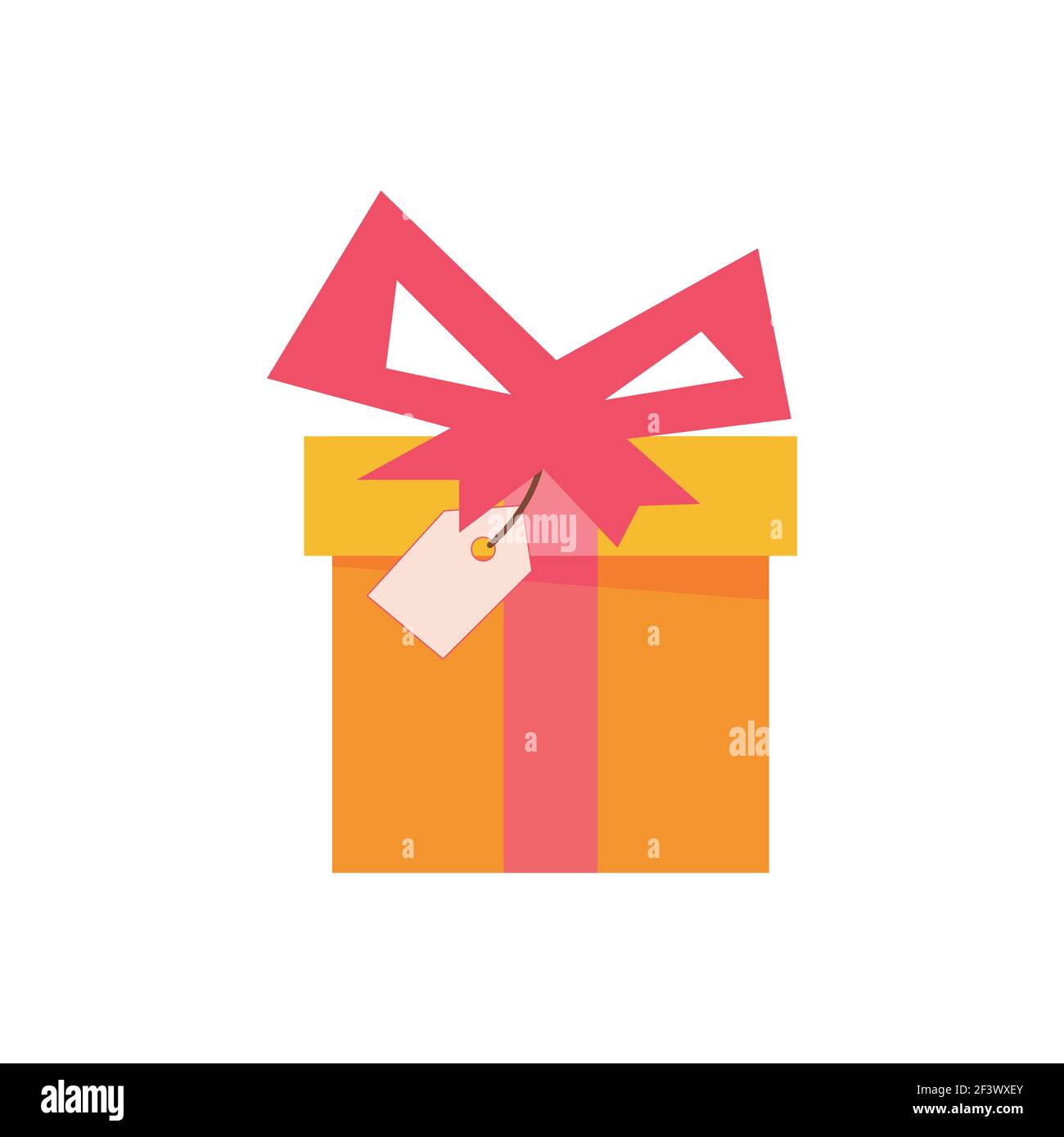 Flat present box concept, gift. Vector illustration Stock Vector Image &  Art - Alamy