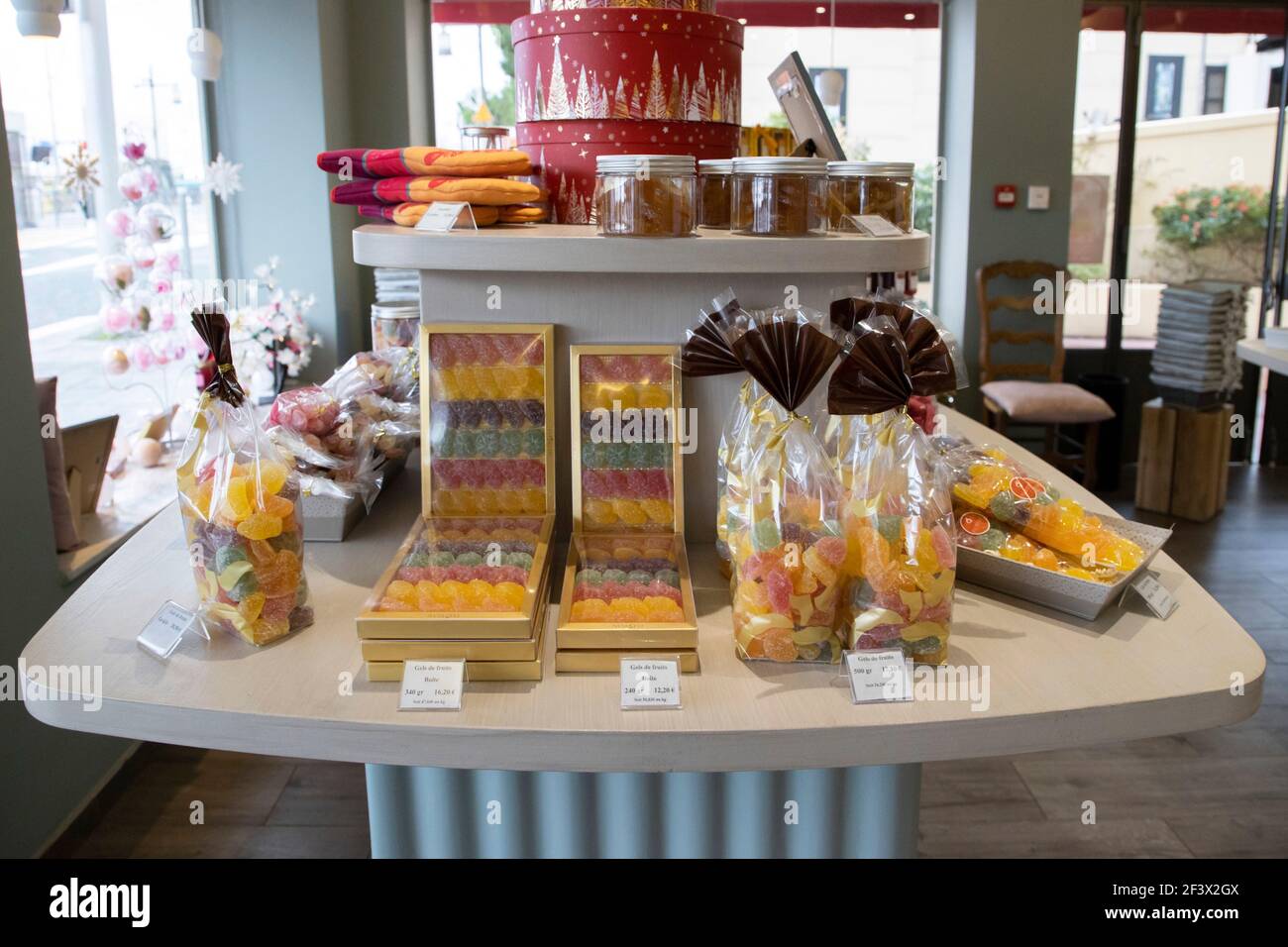 Confectionery, candy making at the candy store “Confiserie Florian” in