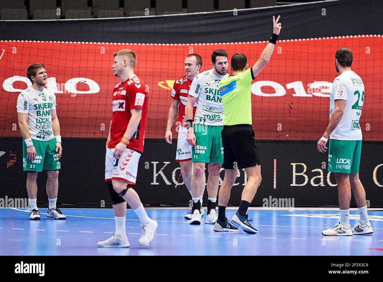 Denmark. 17th Mar, 2021. Jonathan Stenbäcken (11) of Skjern