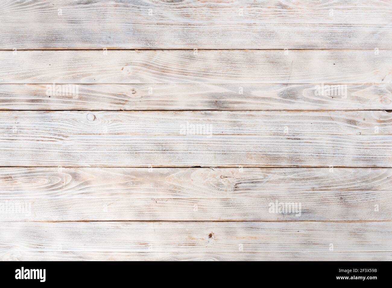 White painted wooden boards texture background Stock Photo