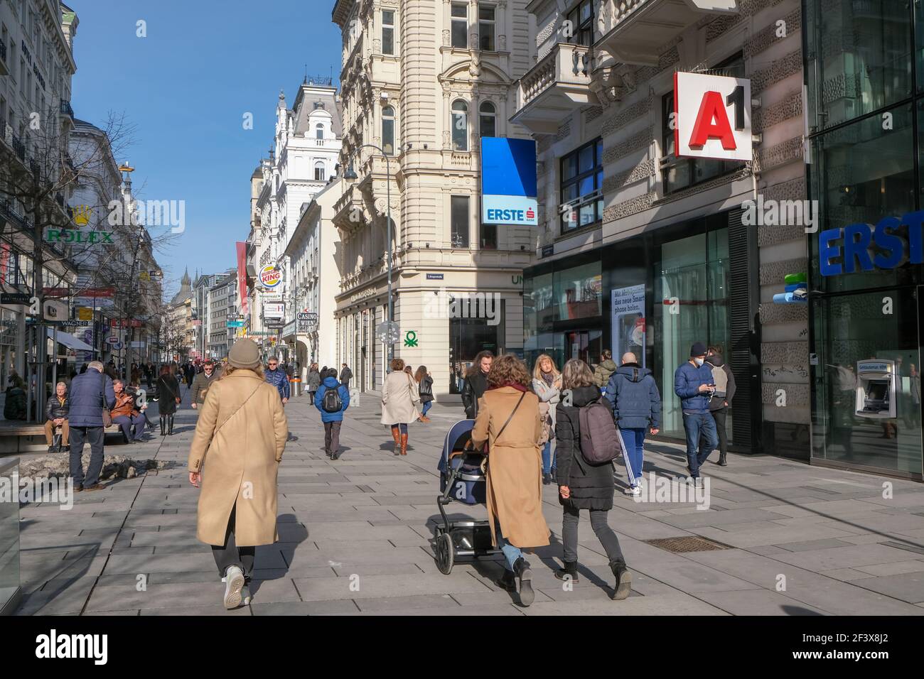 Vienna, Austria - February 18, 2021: Beautiful city of Vienna, the ...