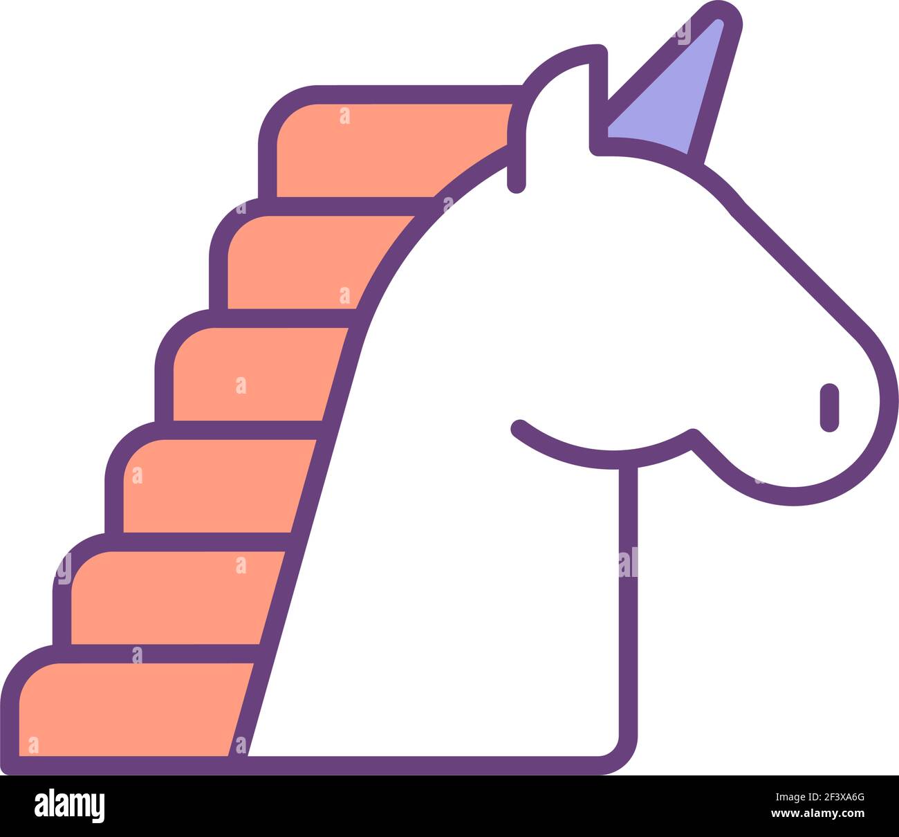 Imagination development RGB color icon Stock Vector