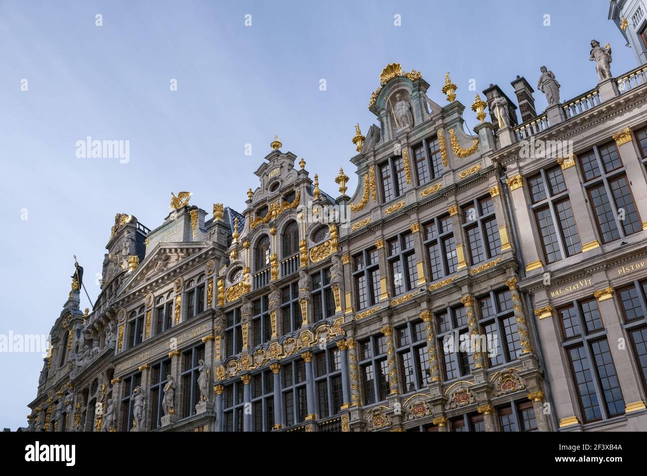 Bruxelles, Belgium - February 14, 2021: Beautiful city of Bruxelles, the capital of Belgium Stock Photo
