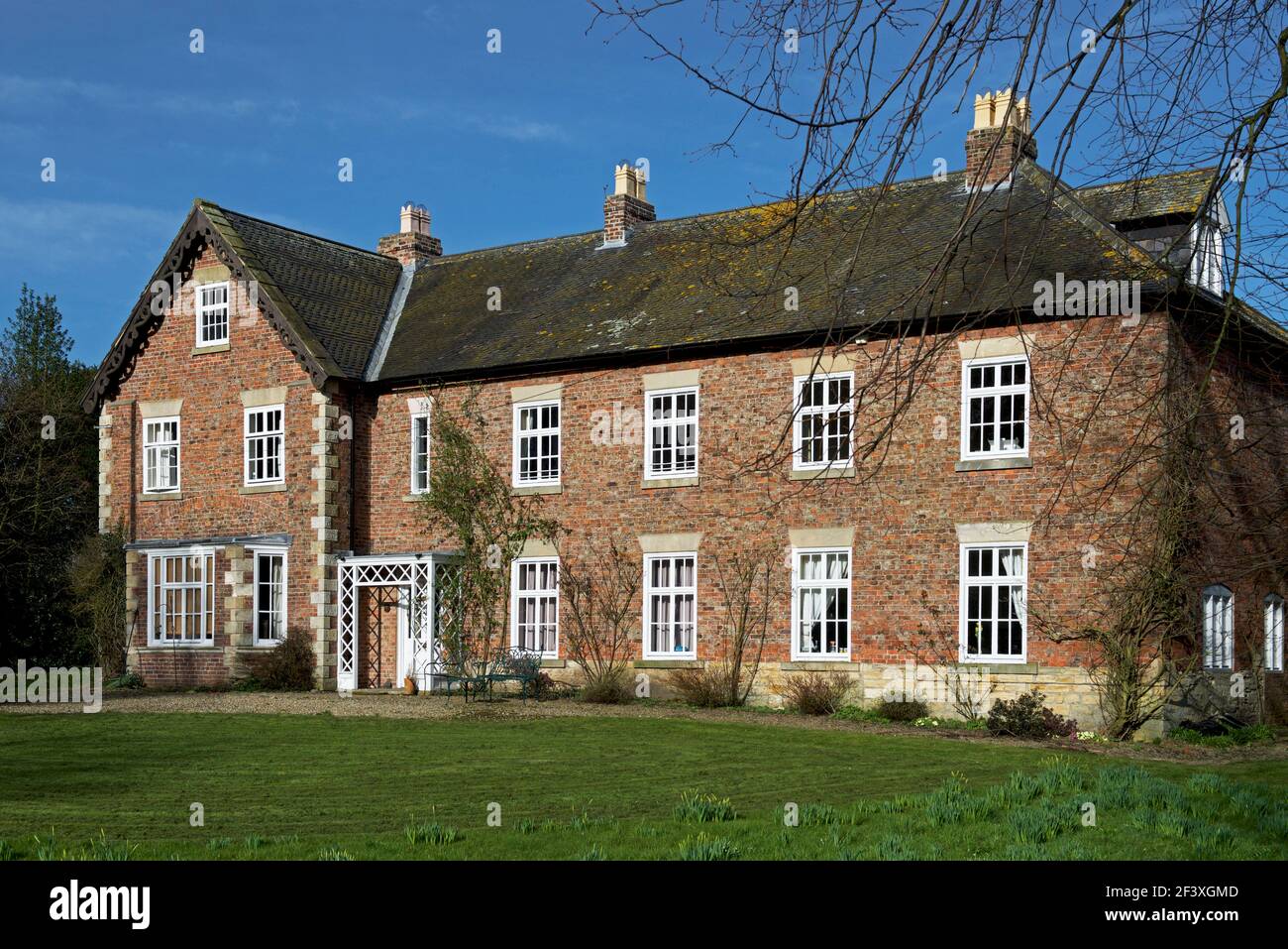 The Old Vicarage in the village of Healaugh, North Yorkshire, England UK Stock Photo