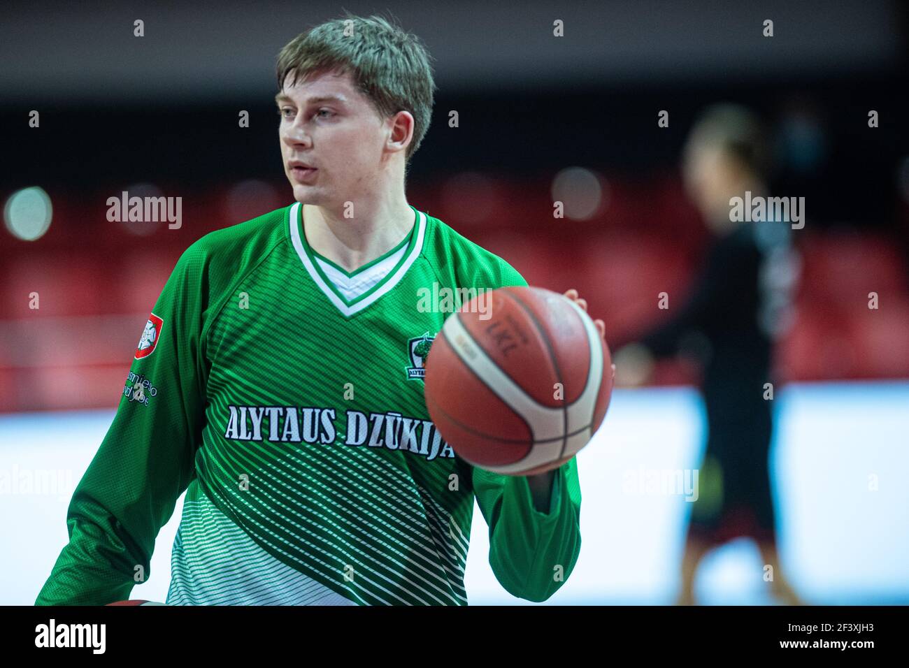 2021-03-17. Matas Jucikas - Lithuanian basketball player, BC Dzukija,  Alytus , Dzukija Stock Photo - Alamy