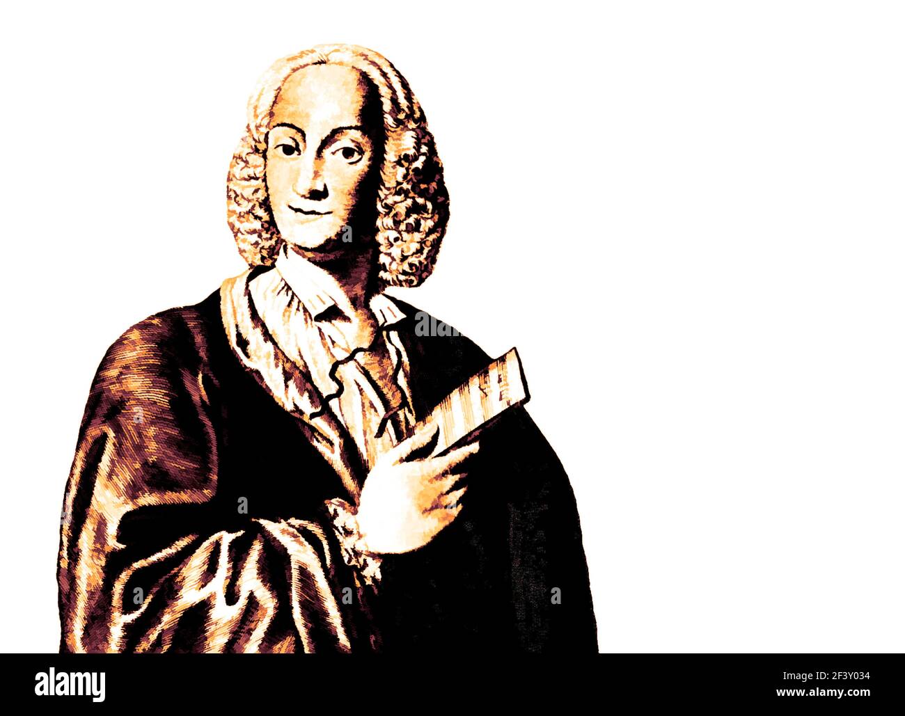 Antonio Lucio Vivaldi, 1678 – 1741, Italian Baroque composer, virtuoso violinist Stock Photo