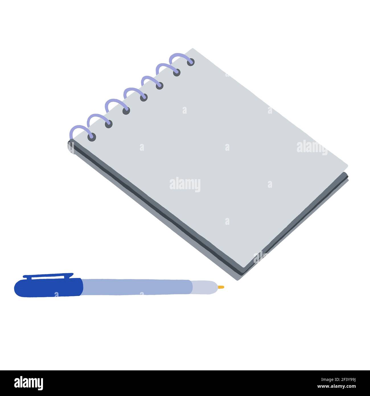 Spring loaded notepad Cut Out Stock Images & Pictures - Alamy