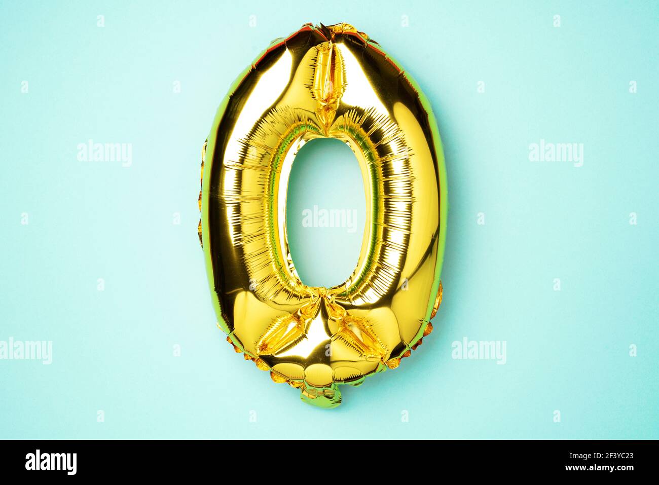 165cm Tall Gold Number '0' Balloon – Giant Foil Balloon For Birthdays & Celebrations - View #9