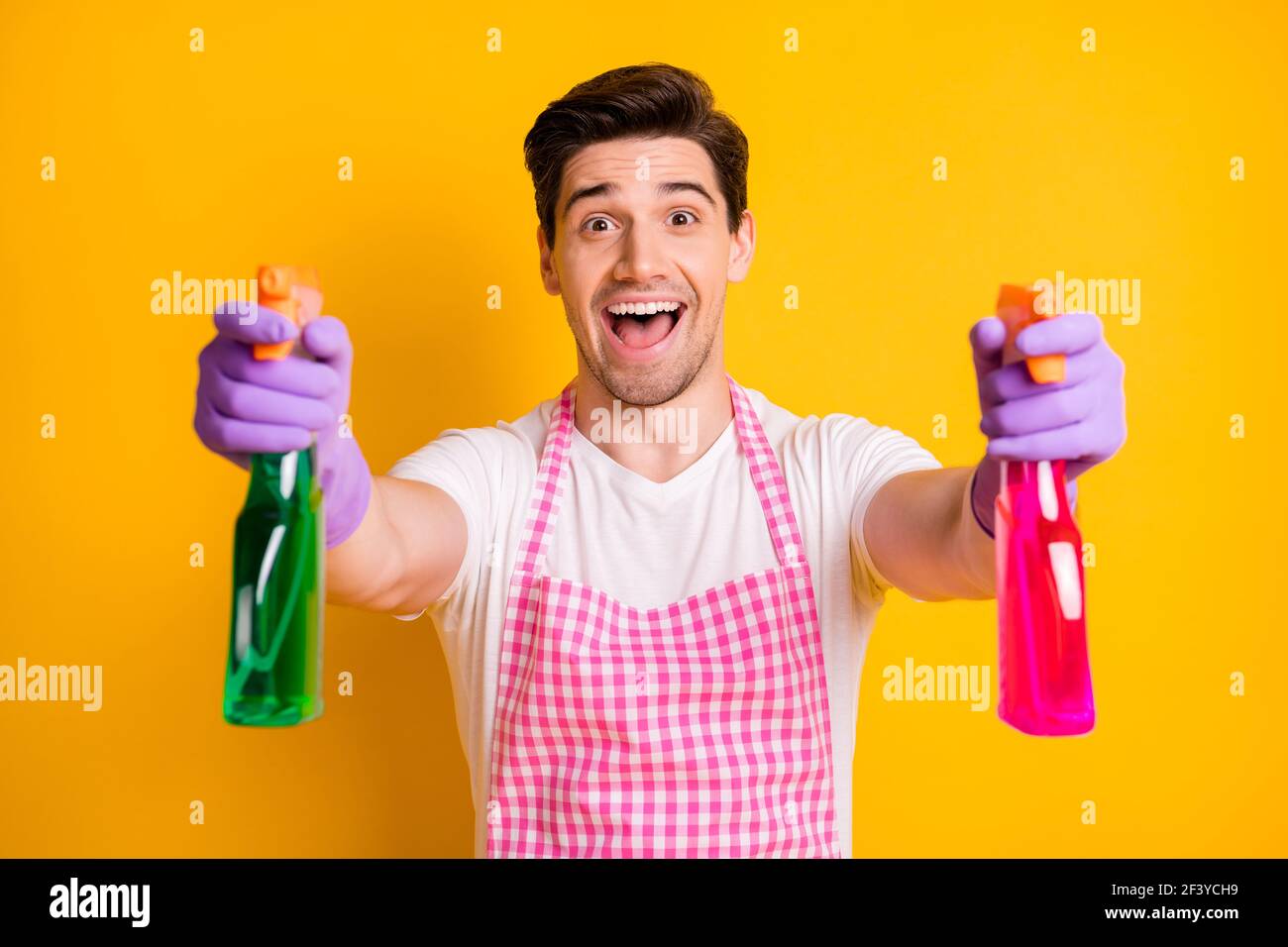 Rubber gloves funny hi-res stock photography and images