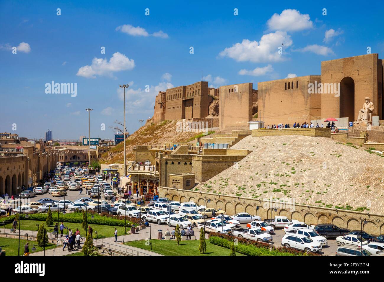 Iraq, Kurdistan, Erbil, The Citadel Stock Photo