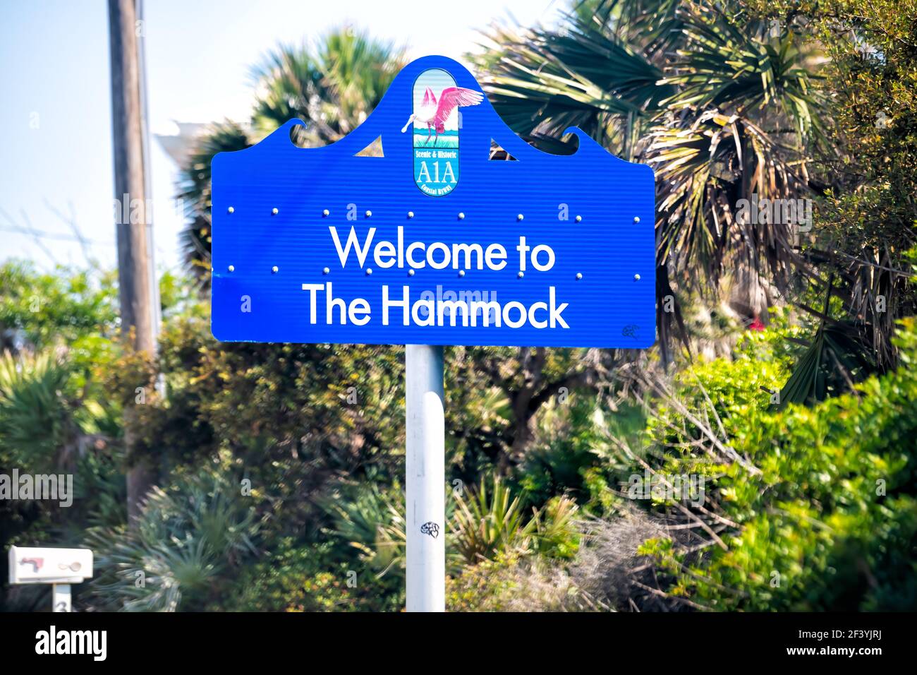 Palm Coast, USA May 10, 2018 sign for Hammock Beach Golf