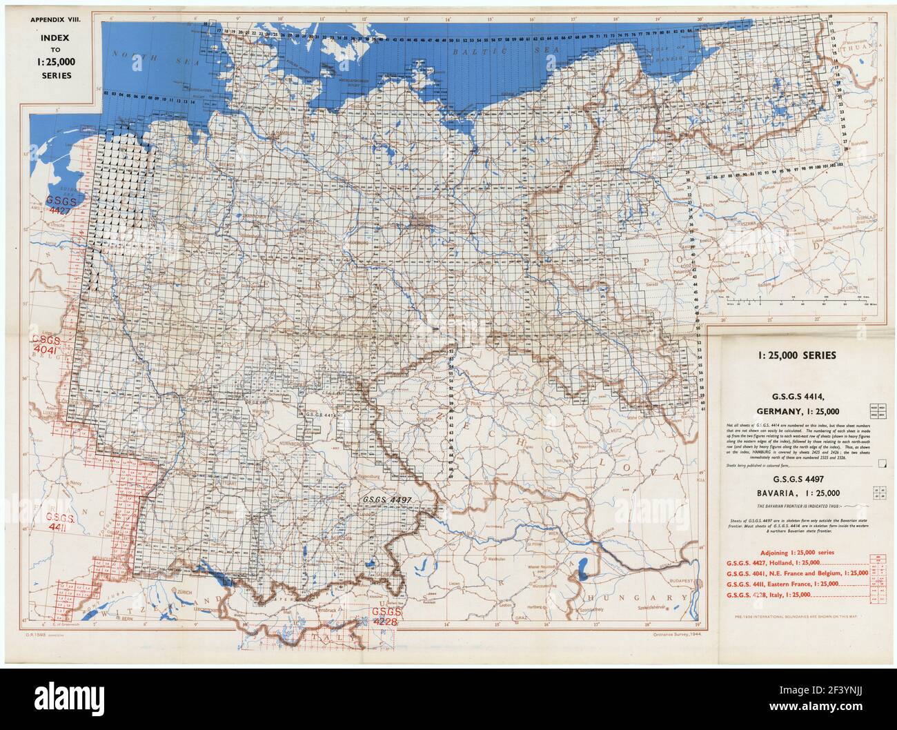 Germany INDEX SHEETS 1944 MAP Stock Photo Alamy germany-index-sheets-1944-map-stock-photo-alamy