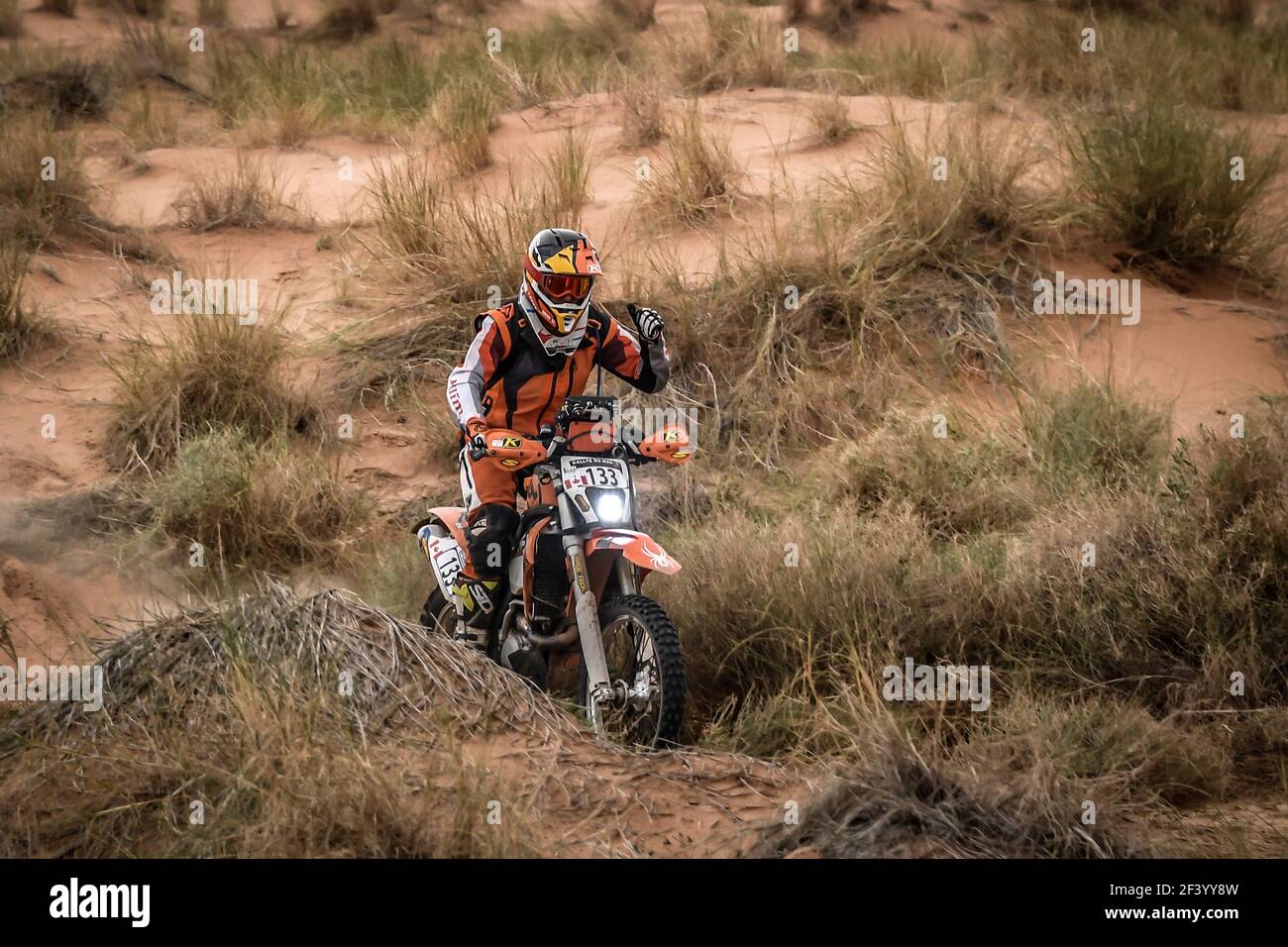 133 WEBB Lance (CAN), KTM EXC 450, Enduro Cup, action during Rally of Morocco 2018, Stage 1, Fes to Erfoud, october 5 - Photo Eric Vargiolu / DPPI Stock Photo