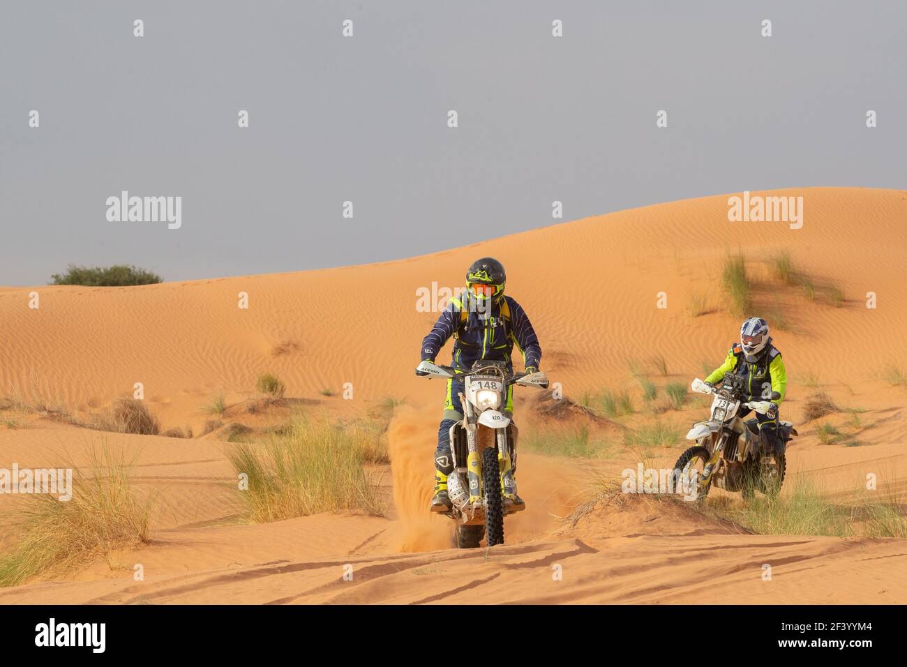 148 HAMARD Stephane (FRA), Reunion Union Rallye Raid, Husqvarna 250 TEI, Enduro Cup, action during Rally of Morocco 2018, Stage 2, Erfoud to Erfoud, october 6 - Photo Frederic Le Floc'h / DPPI Stock Photo
