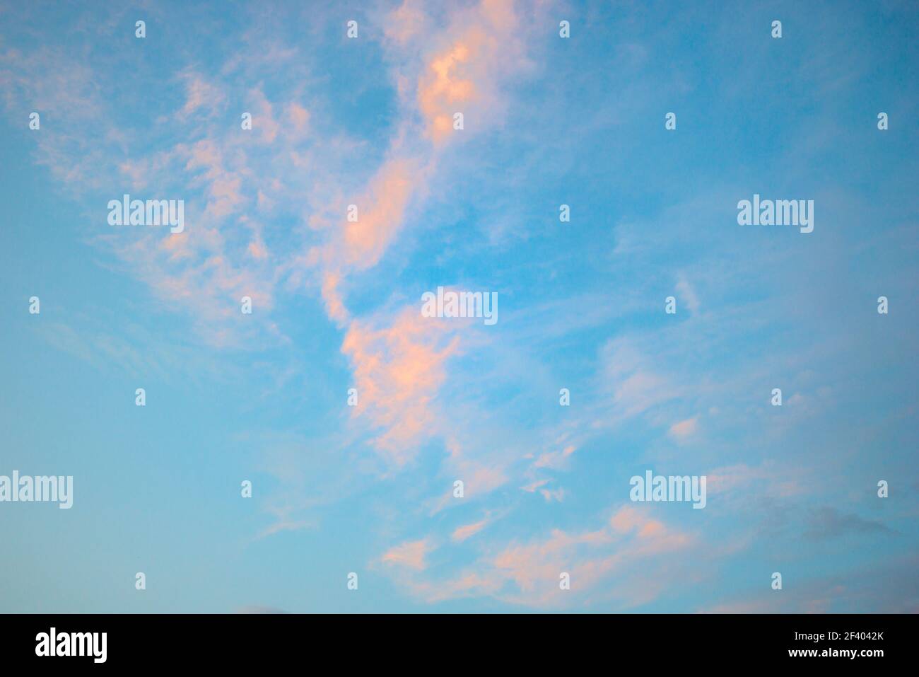 Beautiful sky with cloud before sunset Stock Photo