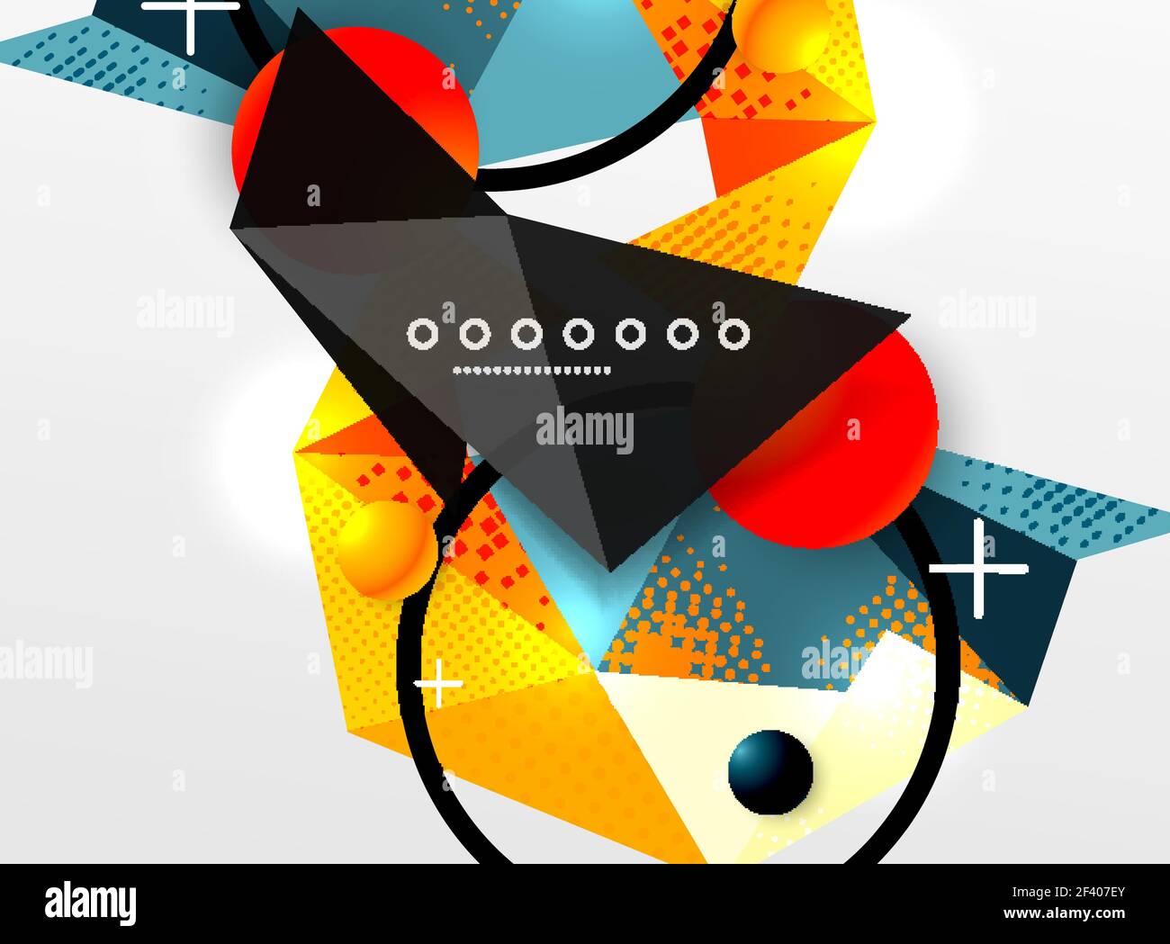 Vector color geometric abstract composition, triangular and polygonal design elements, digital background. Vector color geometric abstract composition, triangular and polygonal design elements, digital techno background Stock Vector