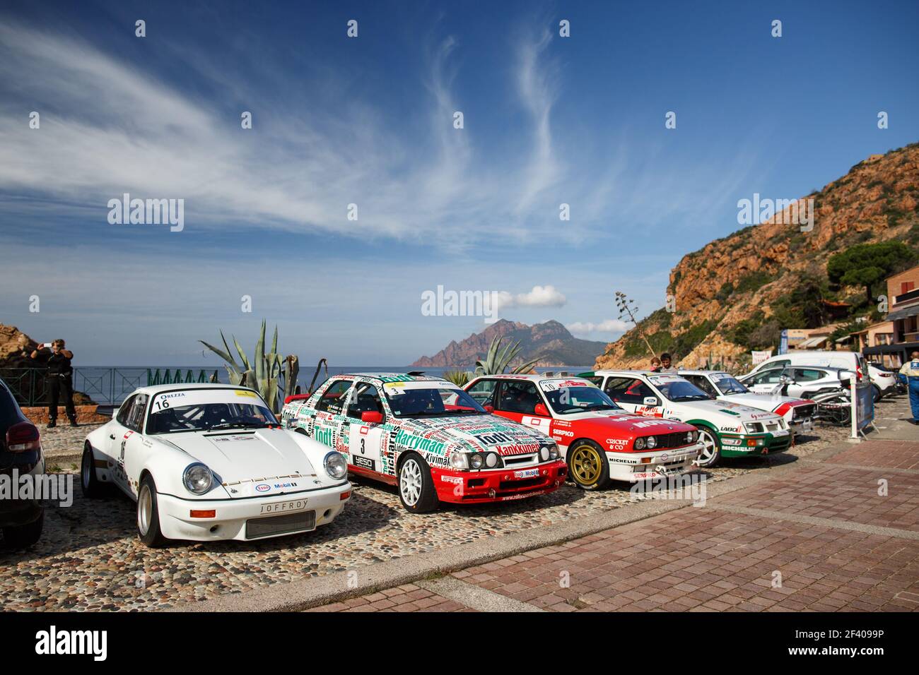 16 THOME Jean-Marc (fra), TYRAN Mathieu (fra), Porsche Carrera 3L RS, 03 CAZAUX Serge (fra), VILMOT Maxime (fra), Ford Sierra Cosworth, during the 2018 Tour de Corse historique from october 8 to 13 in Corsica, France - Photo Antonin Vincent / DPPI Stock Photo