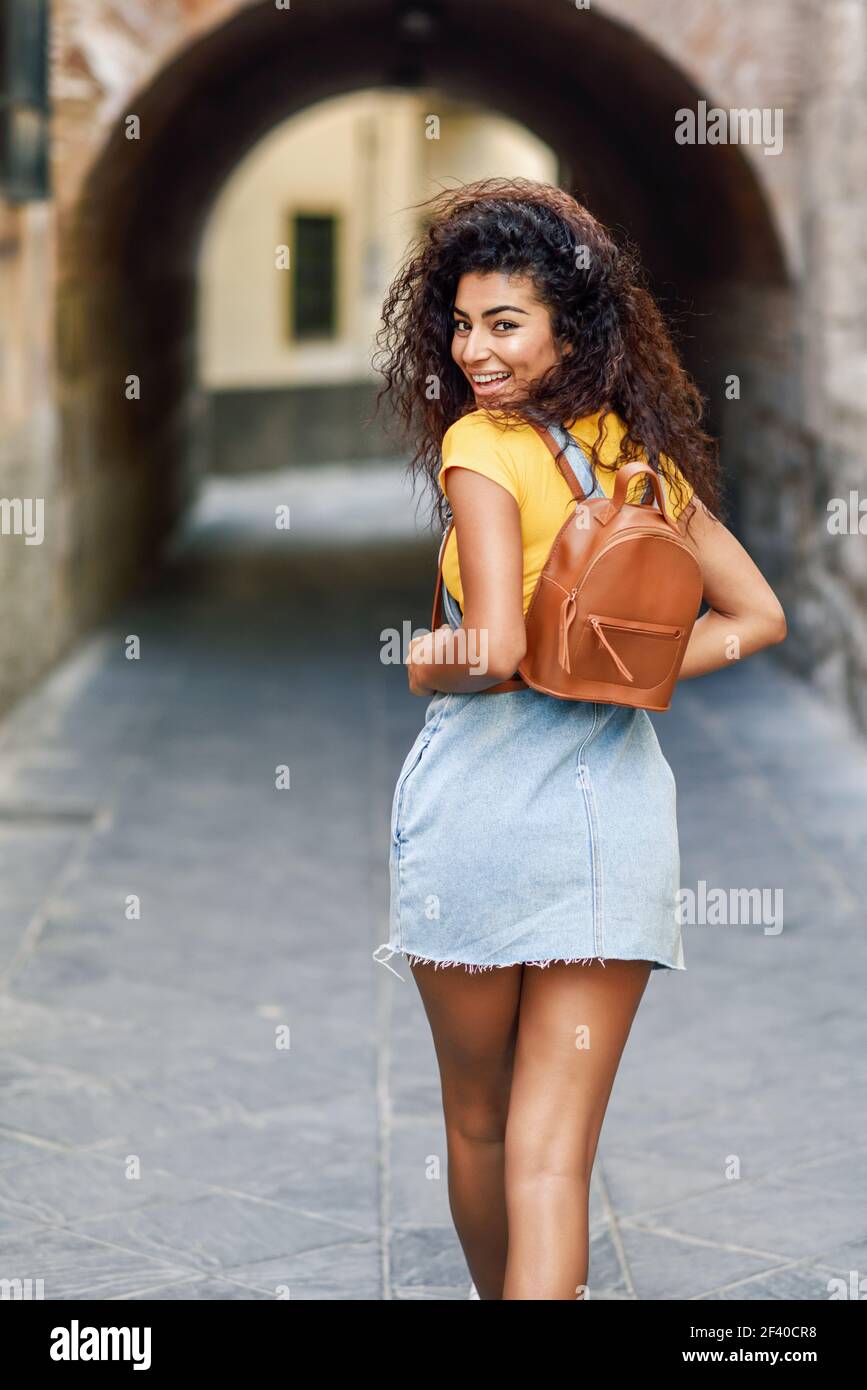 Black woman rear view hi-res stock photography and images - Alamy