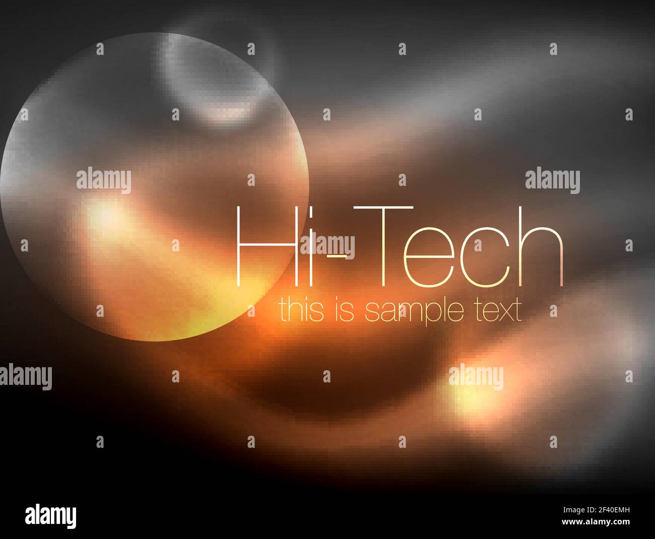 Blurred neon glowing circle, hi-tech modern bubble template, techno glowing glass round shapes or spheres. Geometric abstract background. Blurred neon glowing circle, hi-tech modern bubble template, techno glowing glass round shapes or spheres. Geometric abstract background. Vector illustration Stock Vector