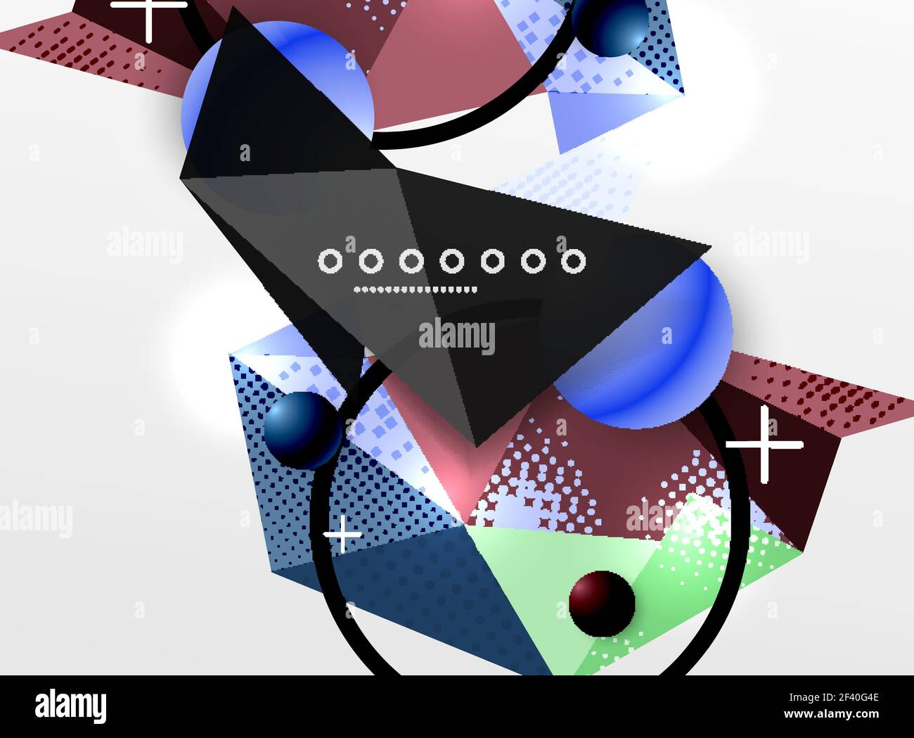 Vector color geometric abstract composition, triangular and polygonal design elements, digital background. Vector color geometric abstract composition, triangular and polygonal design elements, digital techno background Stock Vector