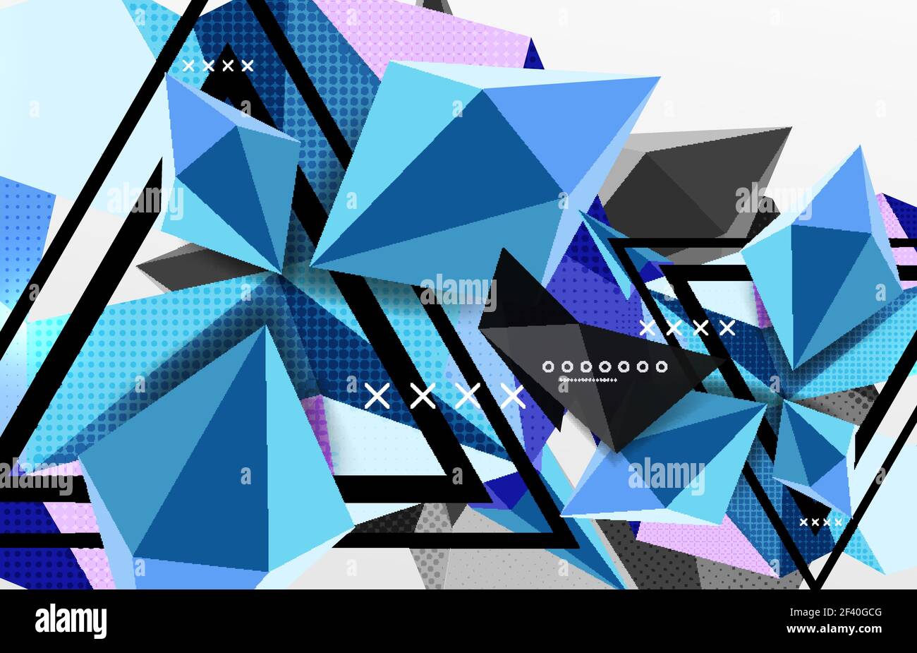 3d polygonal elements abstract background. 3d polygonal elements ...