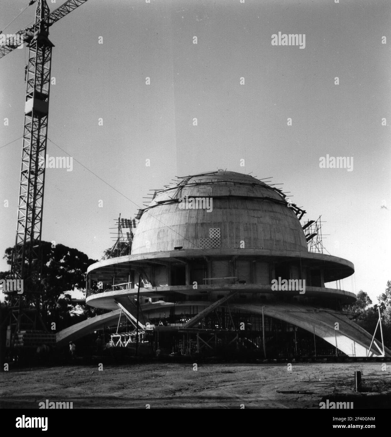 Construction of iconic Planetario Galileo Galilei, Buenos Aires ...