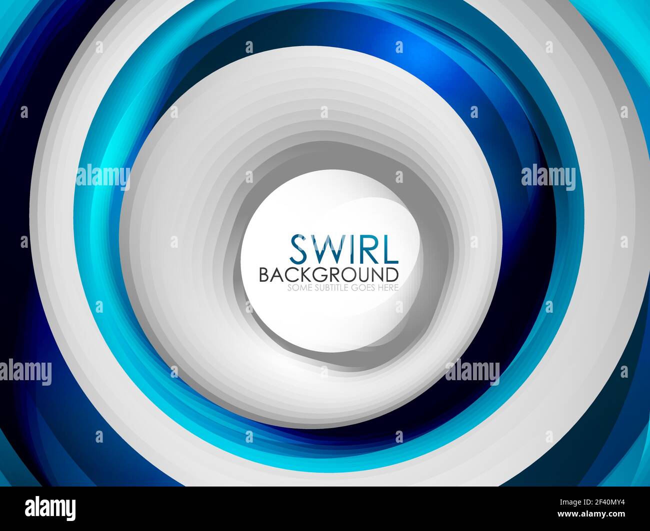 Spiral swirl flowing lines 3d vector abstract digital motion background ...