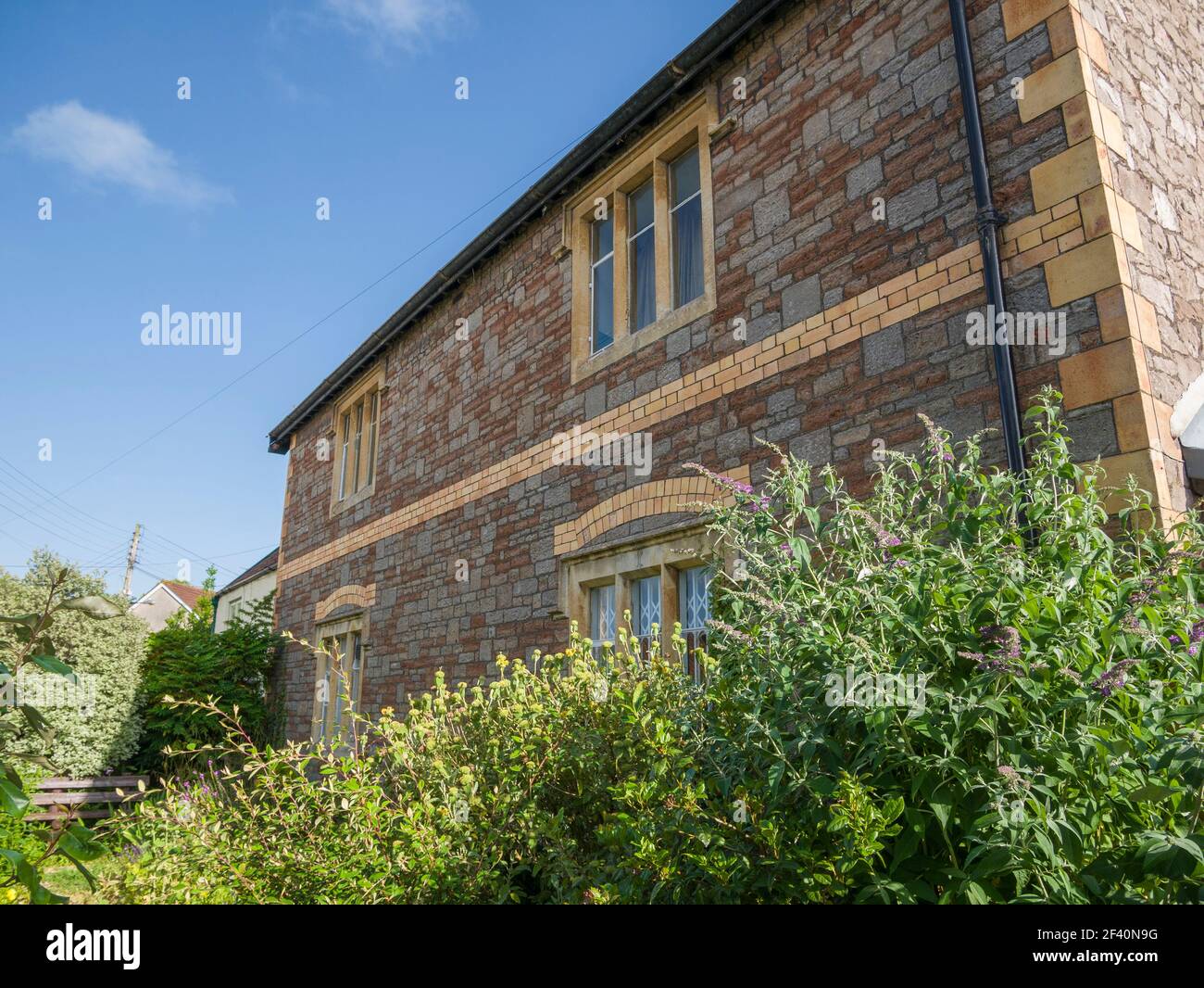 The John Locke Reading Room named after the philosopher and physician John Locke in the village of Wrington where he was born, North Somerset, England. Stock Photo