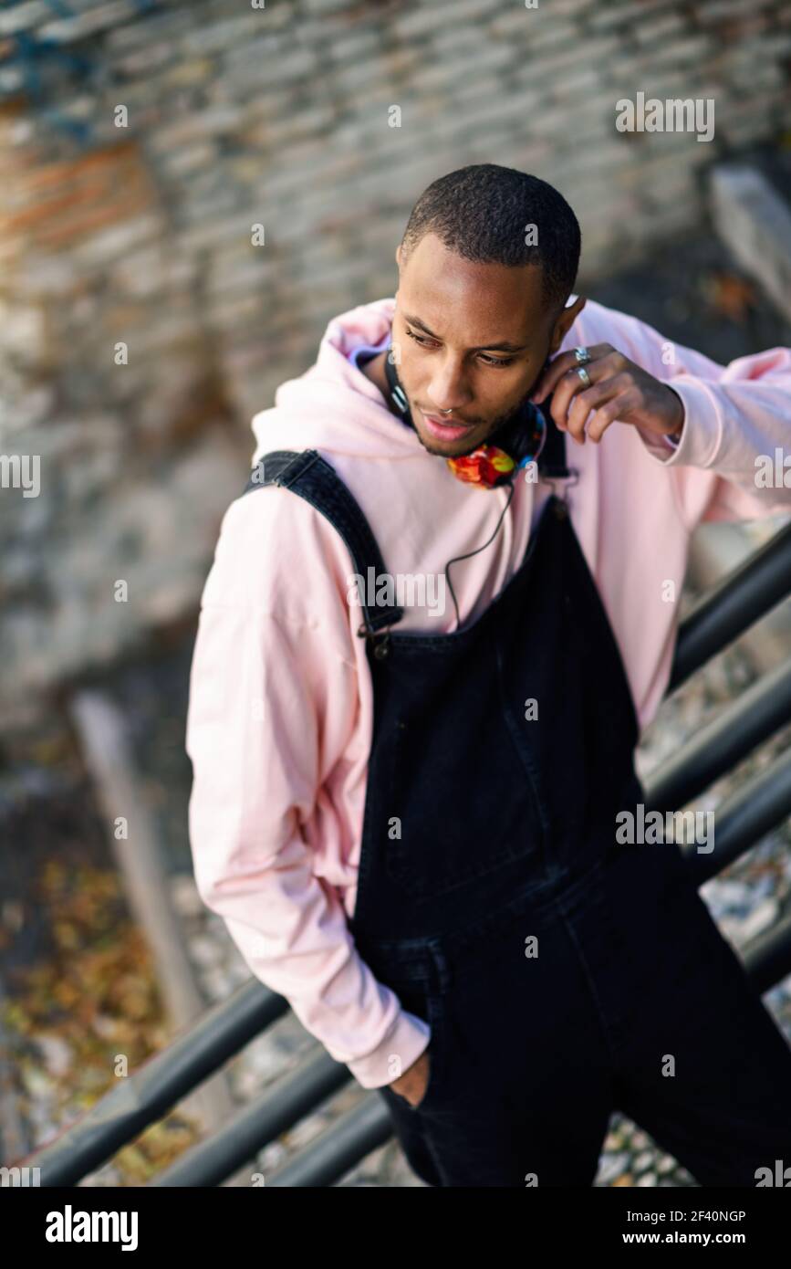 Serious millennial black man hi-res stock photography and images - Alamy