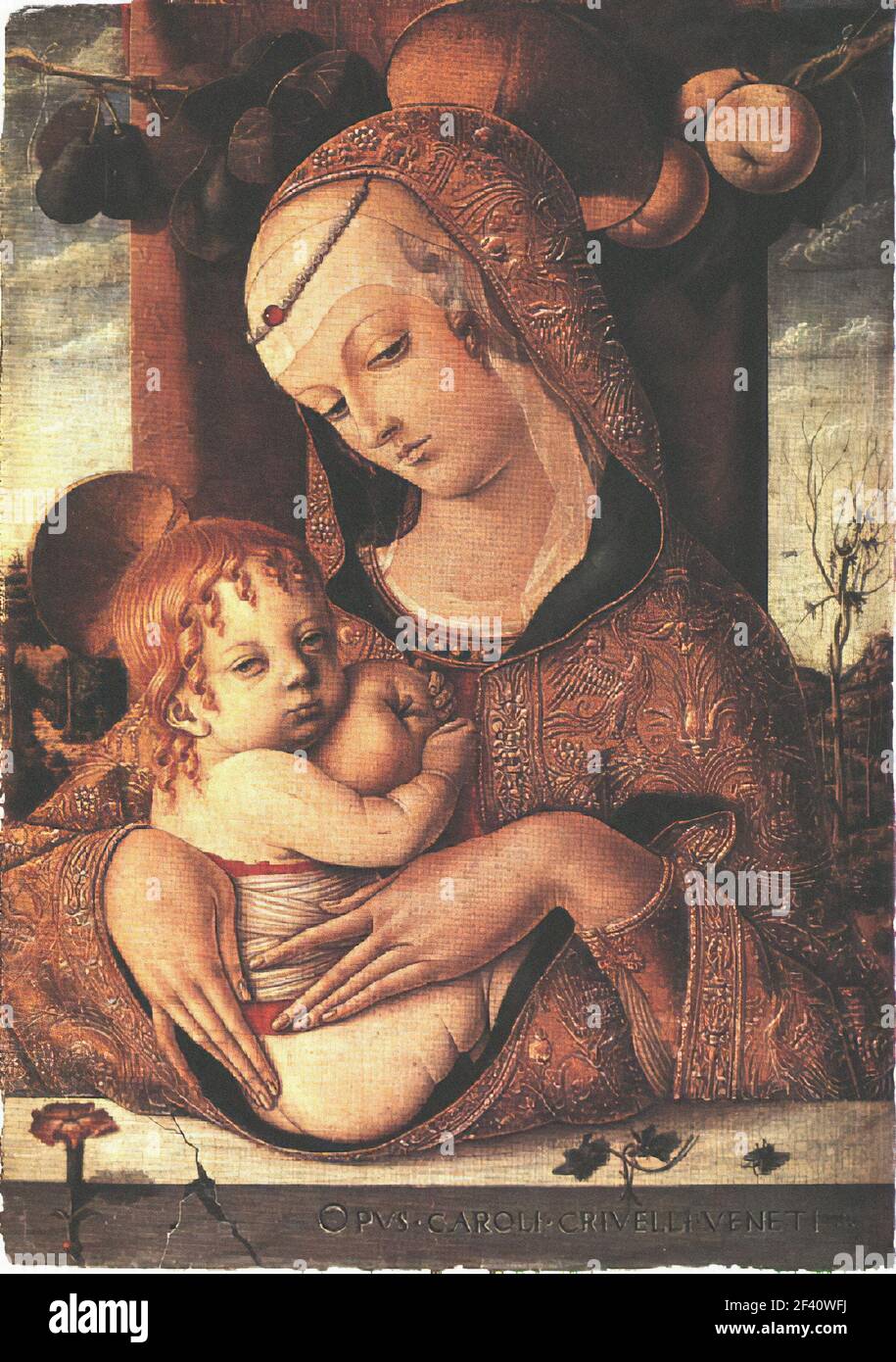 Carlo Crivelli - Virgin Child C 1480 Stock Photo
