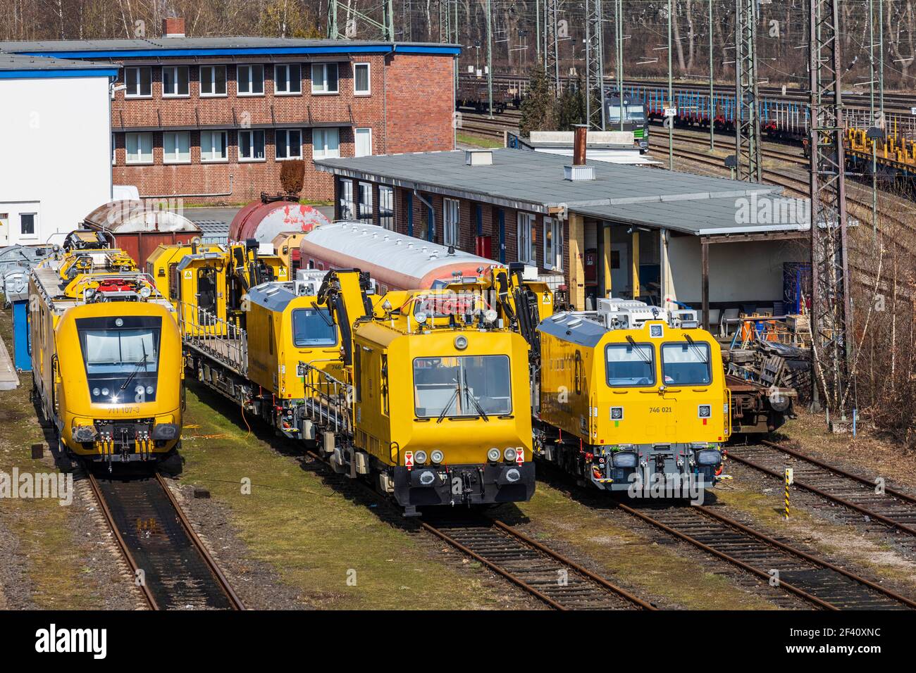 Deutsche Bahn Ausbildungswerkstatt, training centre, near Entenfang,  Duisburg-Süd, Duisburg, Germany Stock Photo - Alamy