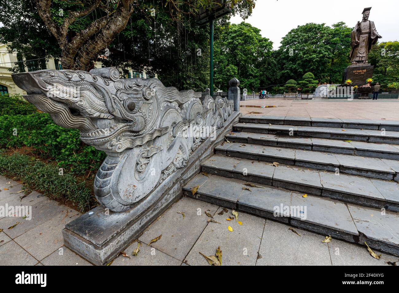 The Confucius Statue of Hanoi in Vietnam Stock Photo Alamy