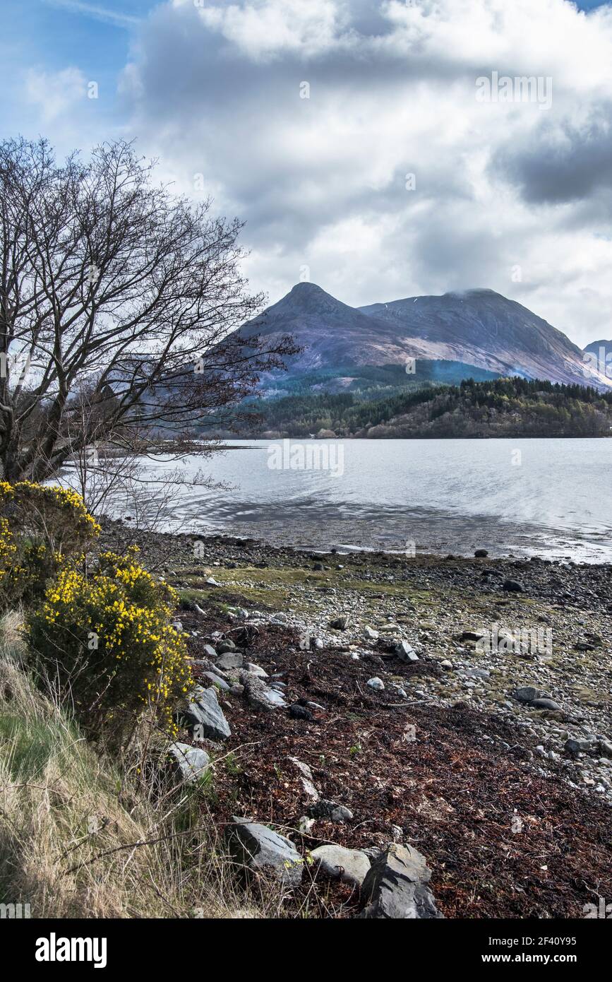 Scottish lochs in the highlands Stock Photo
