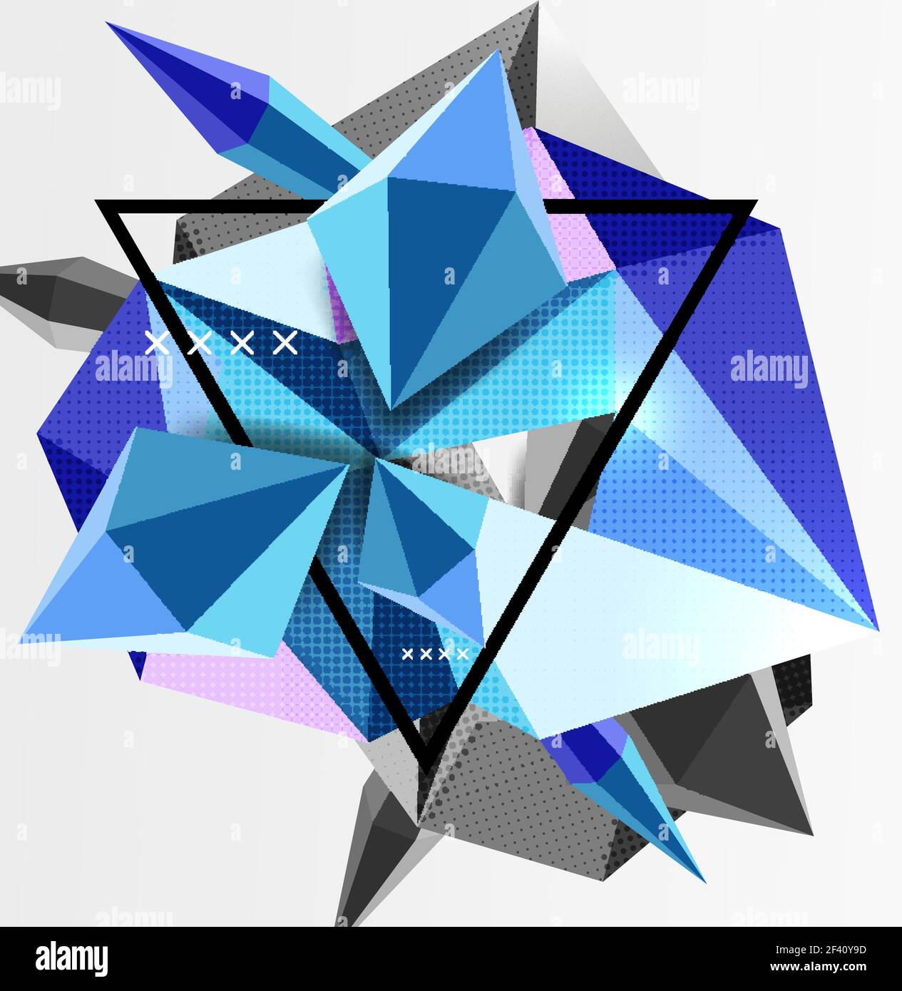 3d polygonal elements abstract background. 3d polygonal elements ...