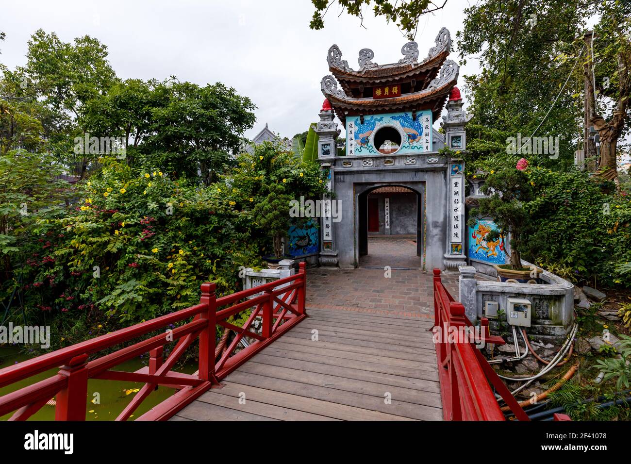 The Ngoc Son Temple of Lake Hoan Kiem in Hanoi in Vietnam Stock Photo -  Alamy